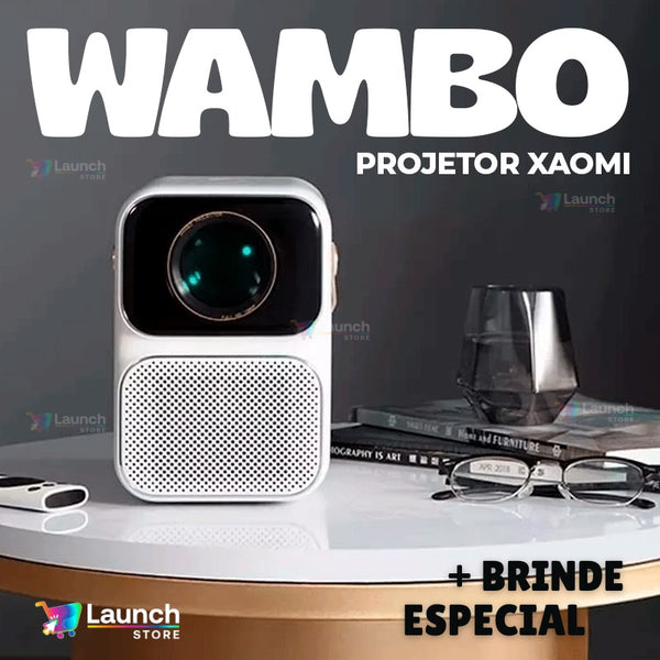 Projetor Xiaomi Wanbo Mozart 1 Full Hd 900 Lúmens + Som Integrado + BRINDE