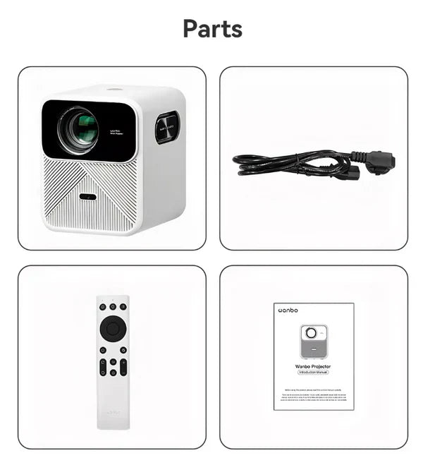 Projetor Xiaomi Wanbo Mozart 1 Full Hd 900 Lúmens + Som Integrado + BRINDE