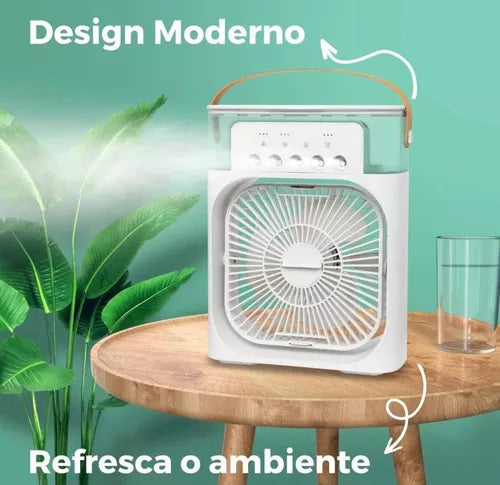 Mini Climatizador De Ar c/ Reservatorio Para Água e Gelo Bivolt | Compre 1, Leve 2