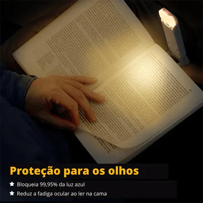 Luminária LED para Leitura Recarregável com Assistência de Foco [Compre 1 Leve 2]