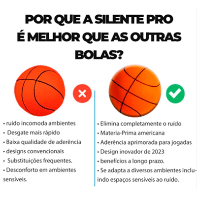 Bola de Basquete SilentPro (Sem Barulho) Compre 1 Leve 2