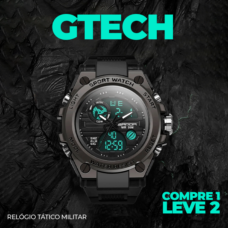 Relógio Tático Militar GTech Original | Compre 1 Leve 2