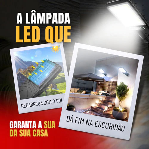 Refletor LED Solar com Sensor de Movimento Brasileiro | IlumiMax [Compre 1, Leve 2]