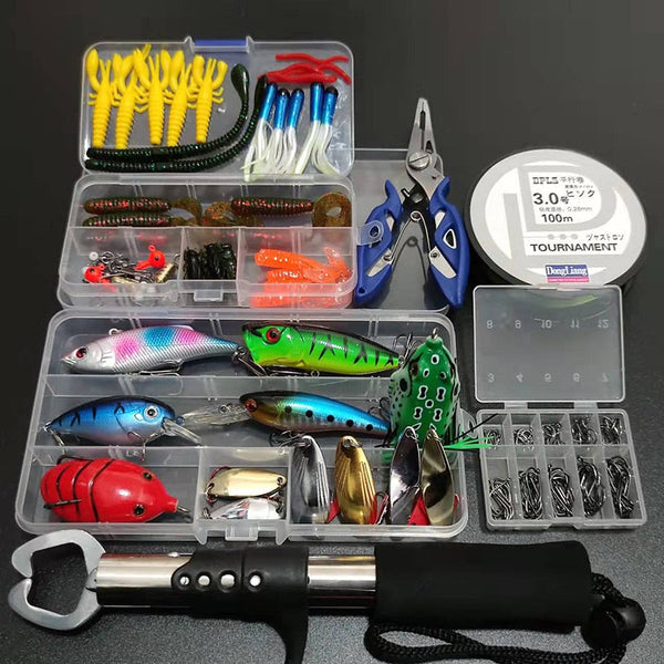 Kit Profissional Completo de Pescaria 165 Peças + Brinde Exclusivo