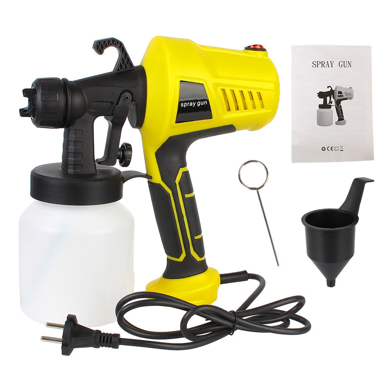 Pistola de Pintura Elétrica com Controle de Fluxo e Aerógrafo 500W