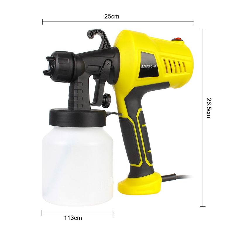 Pistola de Pintura Elétrica com Controle de Fluxo e Aerógrafo 500W