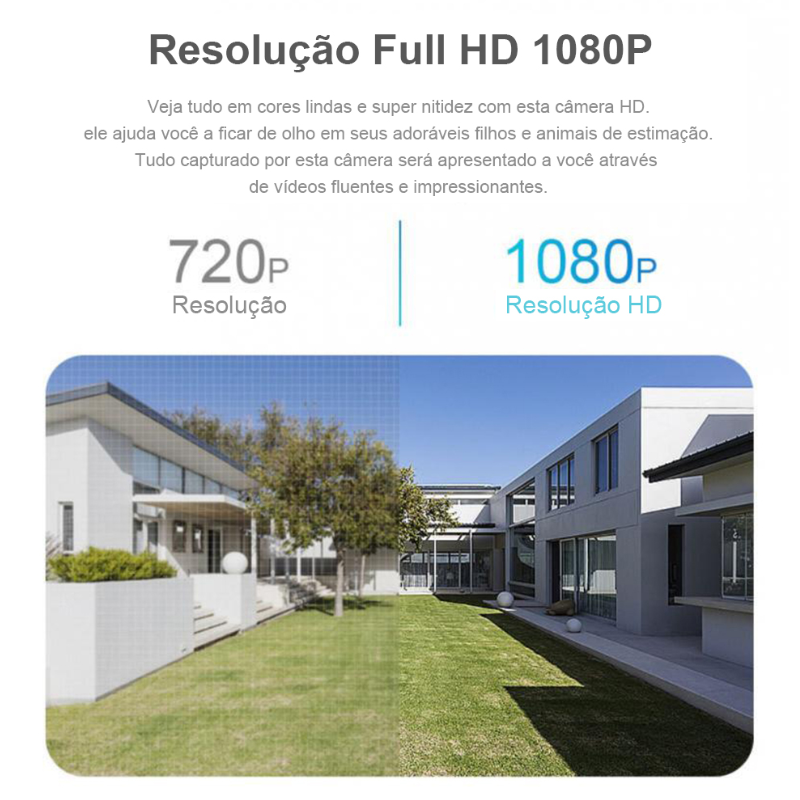 Câmera de Segurança Full HD Wifi 360° Sensor de Movimento - SecurityMax®  [COMPRE 1 LEVE 2]