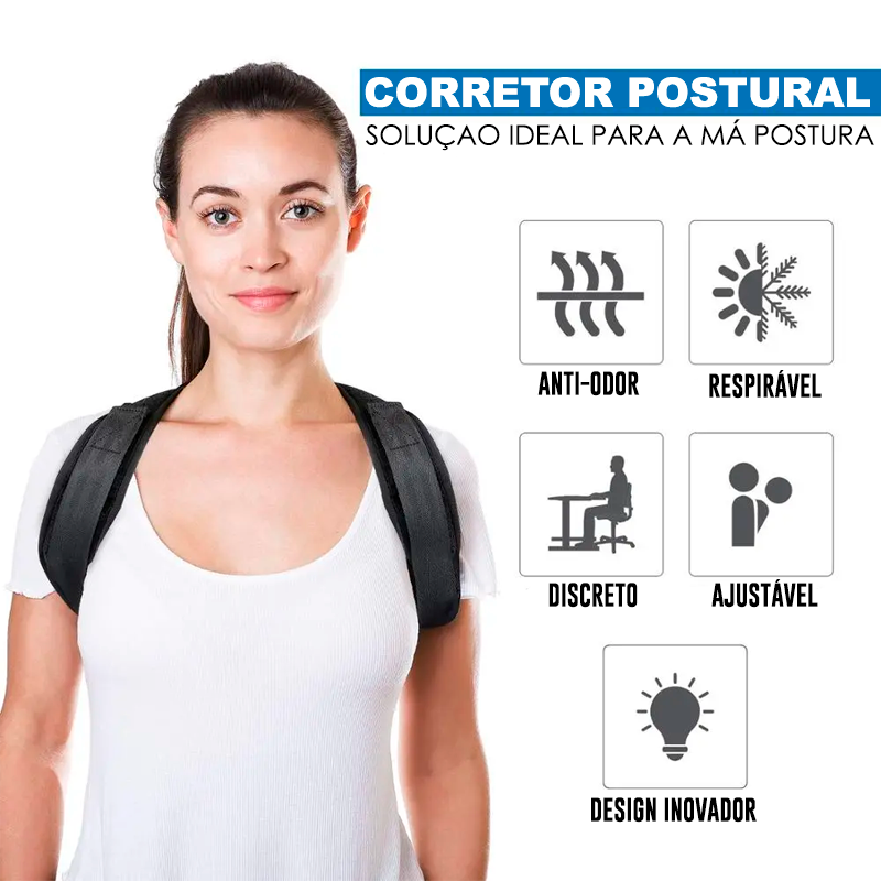 Corretor de Postura e Alívio de Dores - Ergonom (Compre 1, Leve 2)