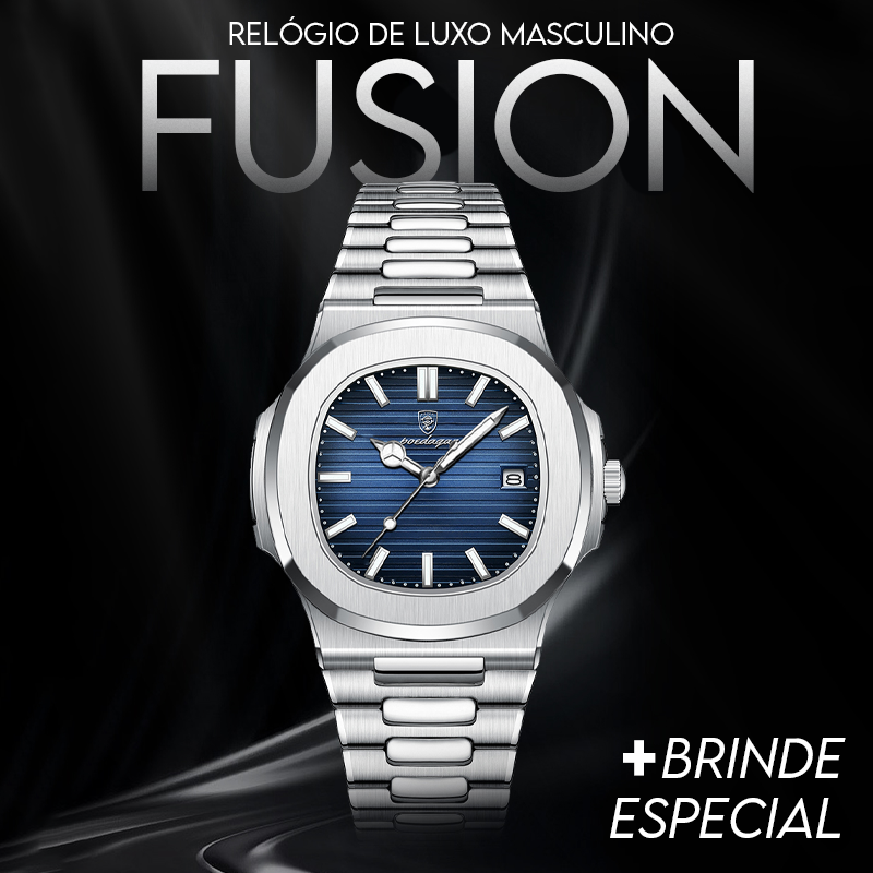 Relógio Fusion Resistente à Água e Impcatos - Desafie os Limites (Compre 1 Leve 2)