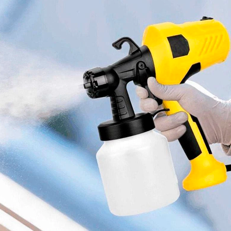 Pistola de Pintura Elétrica com Controle de Fluxo e Aerógrafo 500W