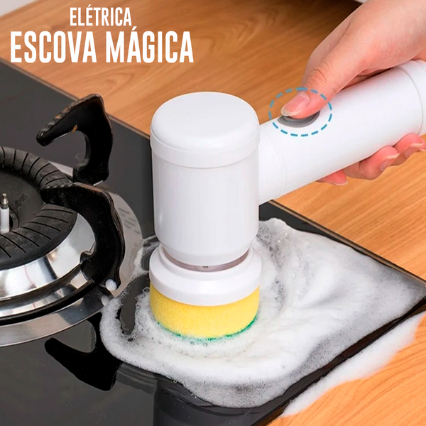 Escova Mágica de Limpeza Elétrica 5 em 1 + BRINDES EXCLUSIVOS